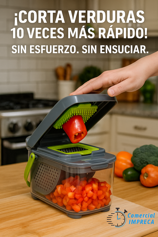 Picadora Multifuncional de Verduras - 22 Piezas 🥕🍅