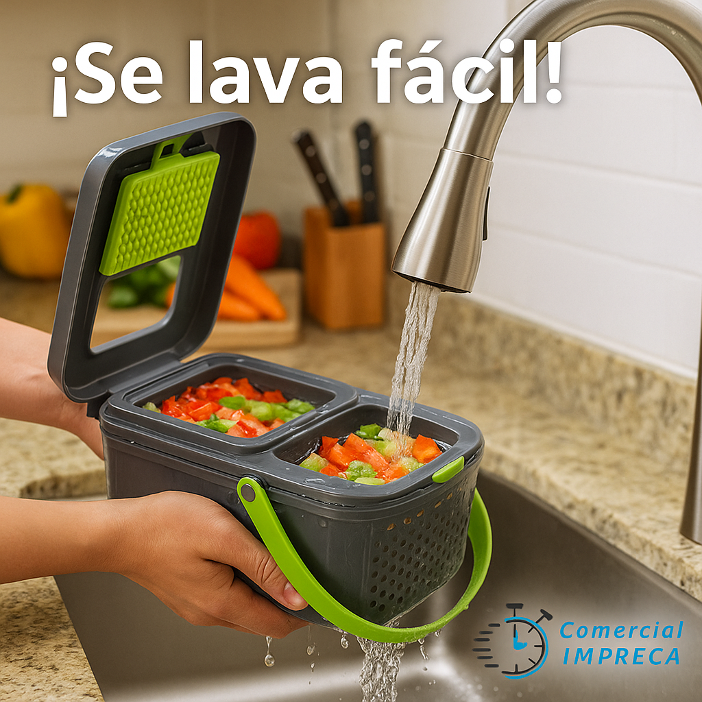 Picadora Multifuncional de Verduras - 22 Piezas 🥕🍅